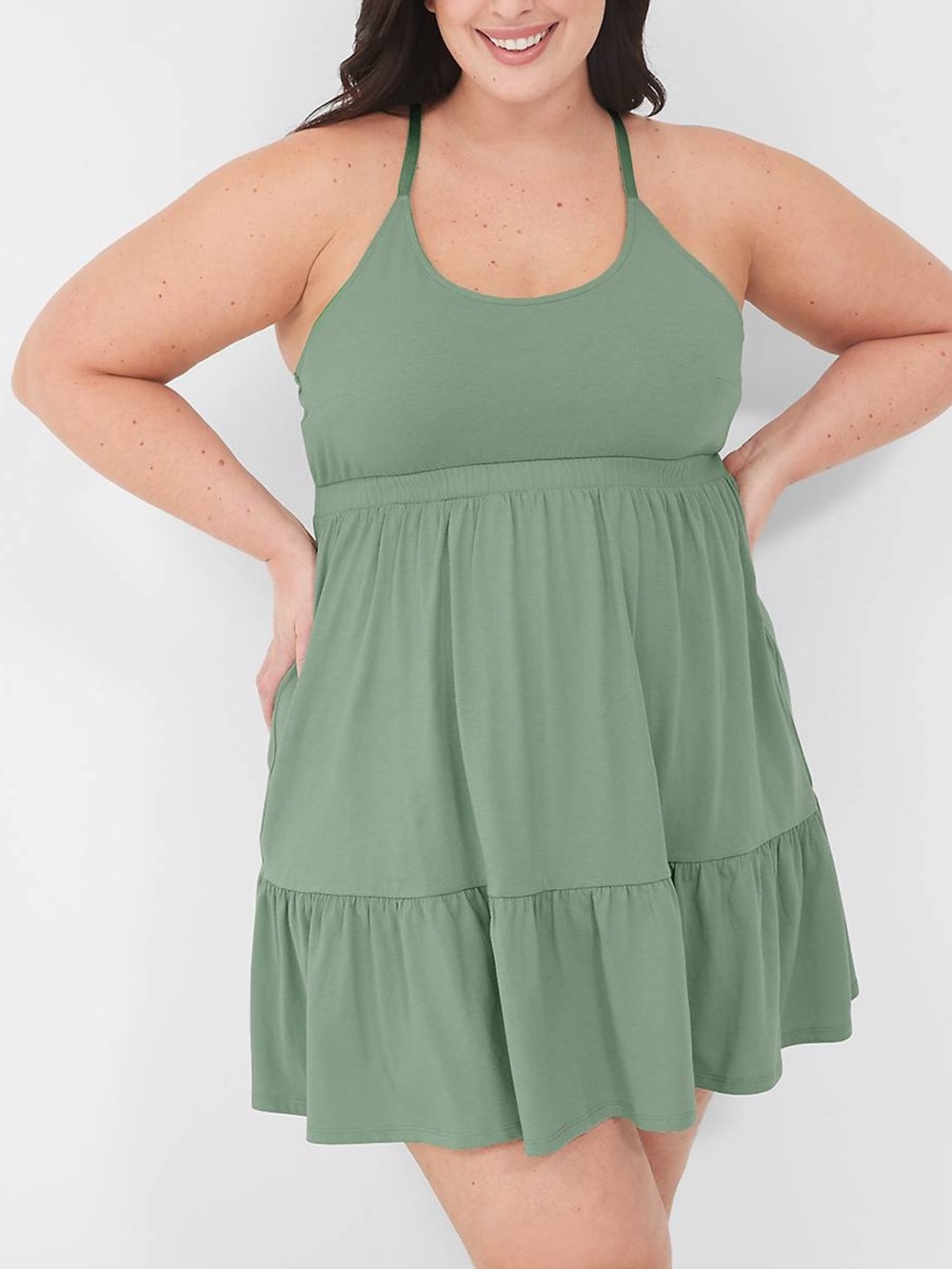 Cacique Sleep Sage Green Chemise Nightgown